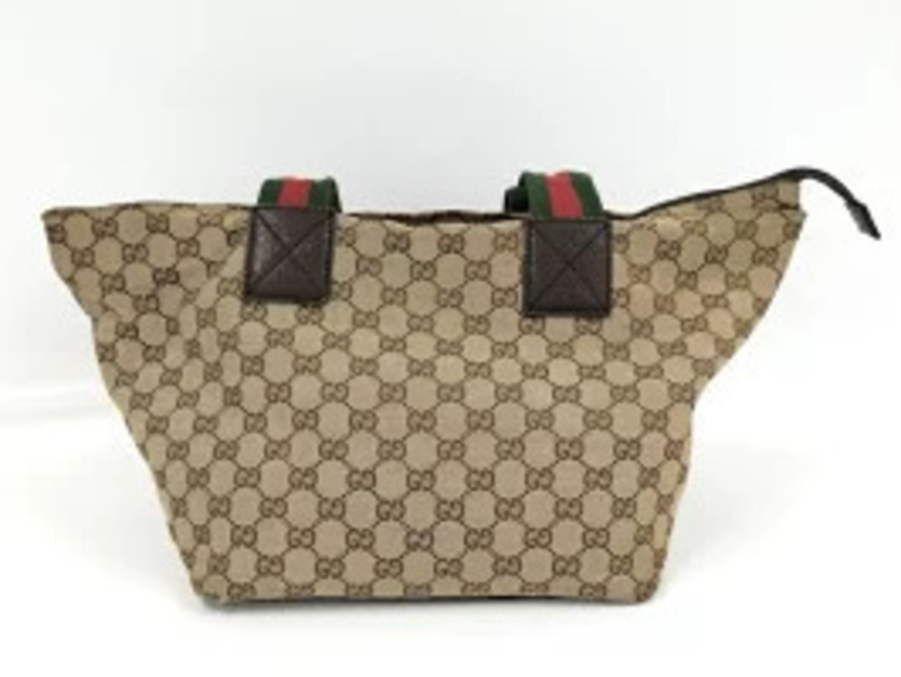 Gucci Web GG monogram Canvas Brown Bag beige ebony web canvas Tote Brown Tan